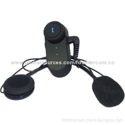 800 Meters Motorbike Helmet Bluetooth Intercom, Can Talk with 2 Other Riders